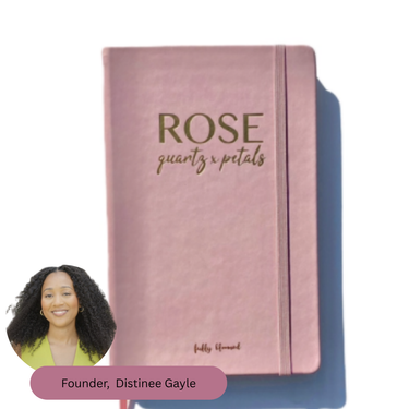 Rose Quartz & Petals Journal